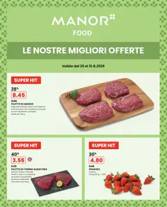 Vorschau des Merkblatts Manor aktionen IT vom Shop Manor gültig von 25.08.2026 bis 31.08.2026