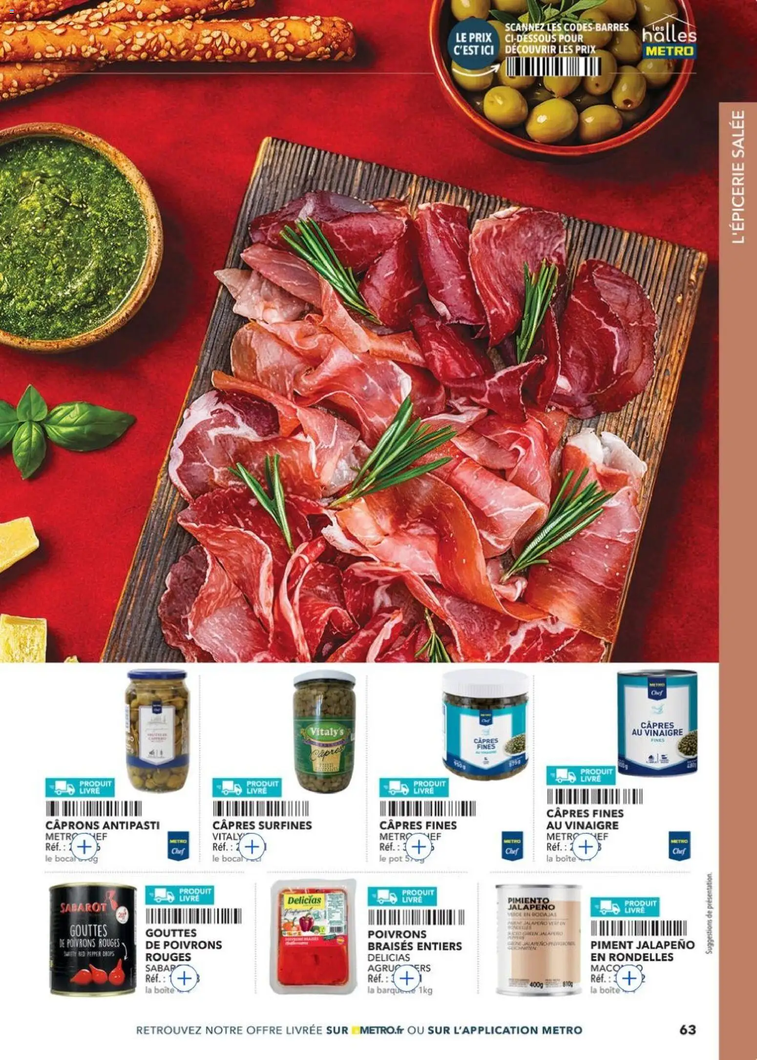 Prévisualisation de METRO - Guide Italie du magasin METRO formulaire valide 28/05/2026 - Livre, Poivrons, Câpres, Piment, Antipasti, Vinaigre