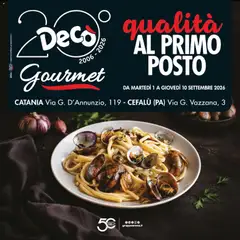 Anteprima dell'opuscolo Decò volantino Gourmet Sicilia dal negozio Decò valido da 01/09/2026