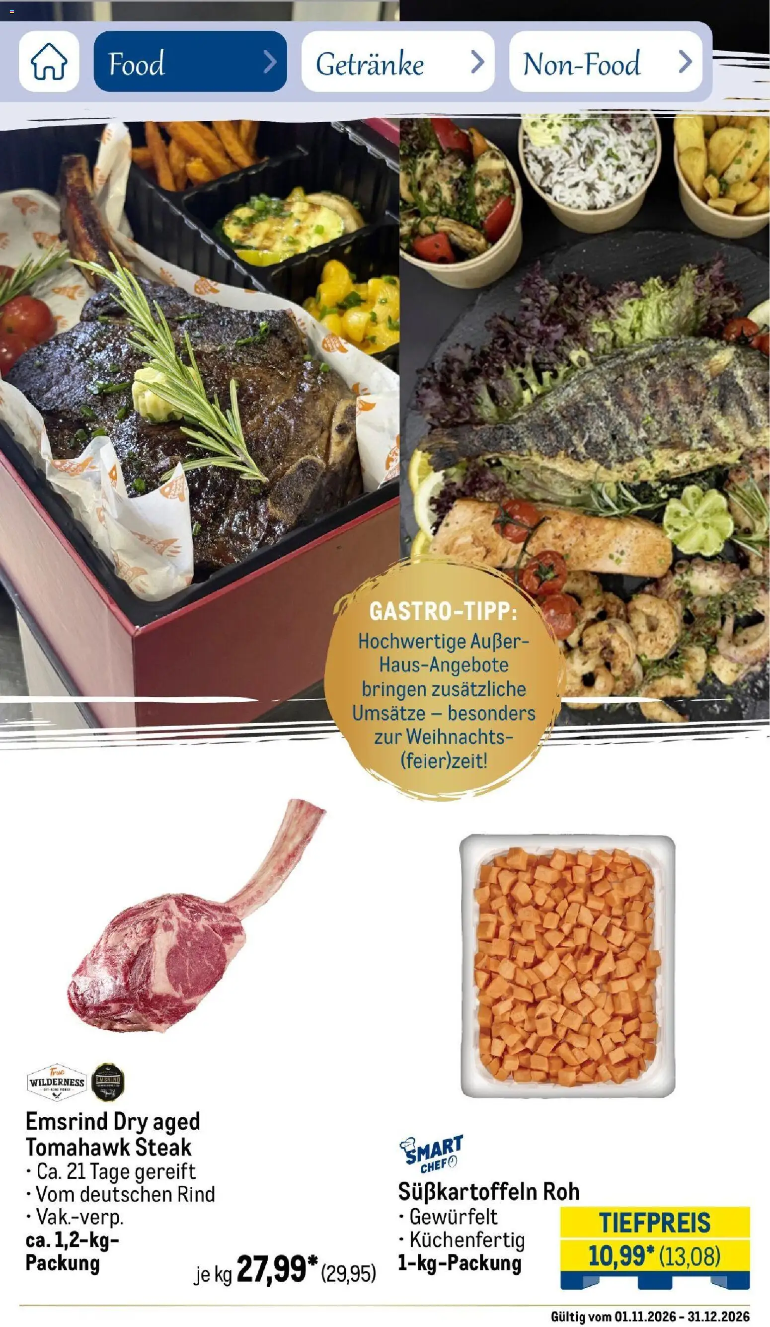 Vorschau von dem Prospekt des Geschäftes Metro, gültig ab dem 01.11.2026 - Steak
