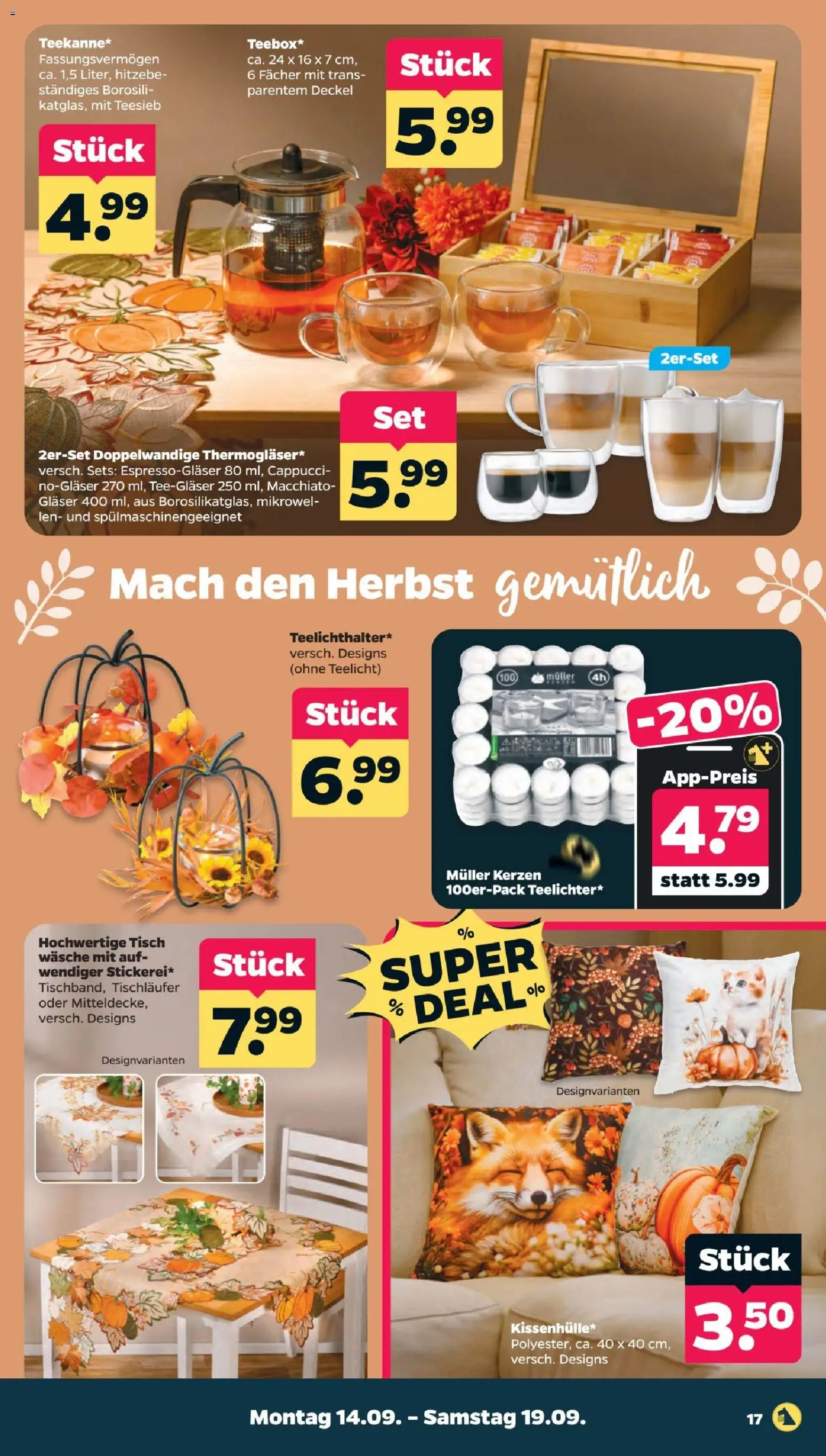Vorschau von dem Prospekt des Geschäftes Netto, gültig ab dem 14.09.2026 - Tisch