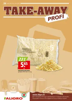 Vorschau des Merkblatts Aligro aktionen Take-away Schlieren, Gossau SG, Frauenfeld, Rapperswil-Jona, Sargans, Bern vom Shop Aligro gültig von 08.06.2026 bis 13.06.2026