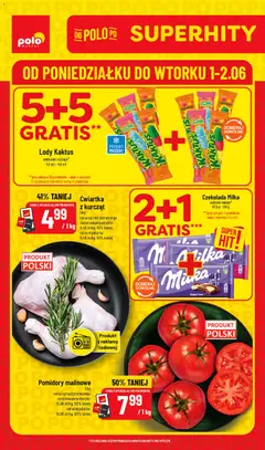 Pogląd gazetki "POLOmarket gazetka - Super Hity" ze sklepu POLOmarket ważnej od 01.06.2026