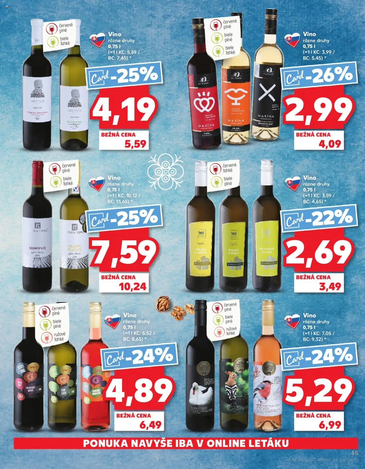 Náhľad Kaufland letáku platného od 04.09.2025 - Víno, Biele víno