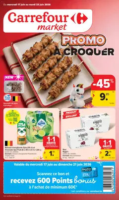 Prévisualisation de Carrefour market Folder de la semaine 25 du magasin Carrefour market formulaire valide 17/06/2026