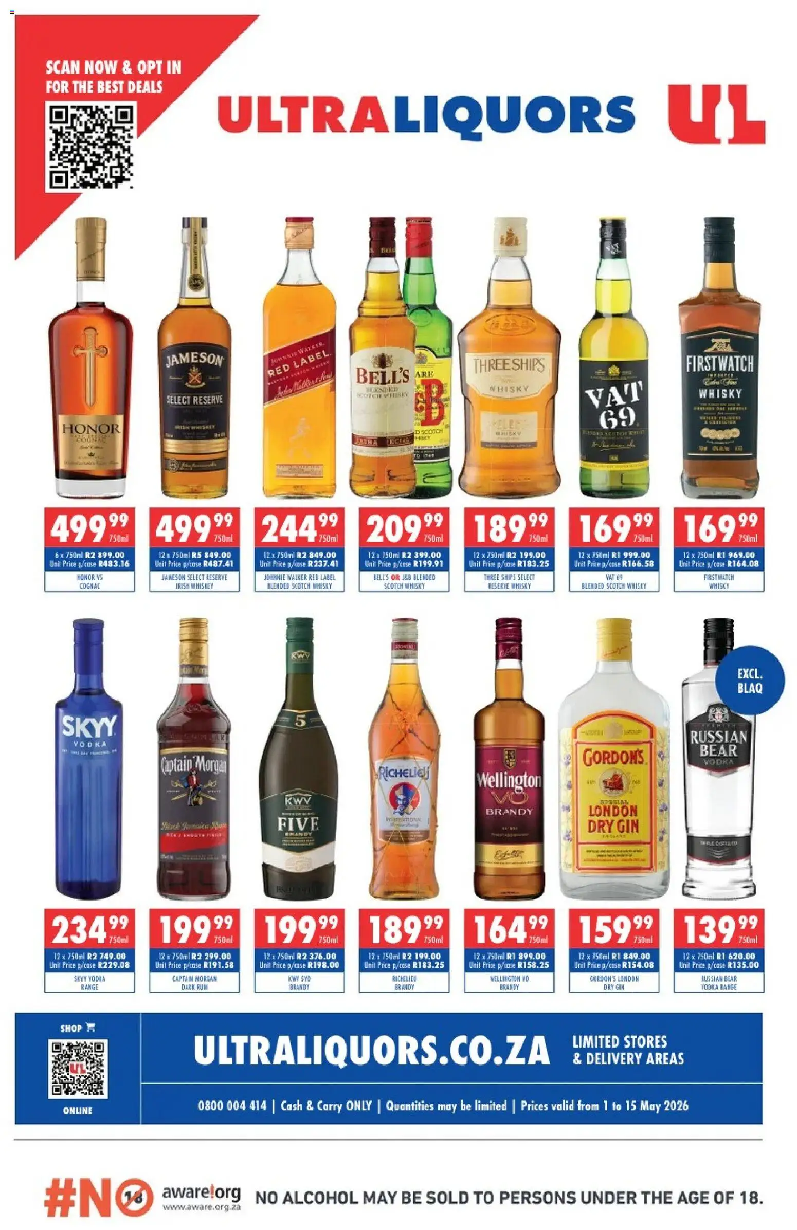 Preview of Ultra Liquors flyer valid from 01/05/2026