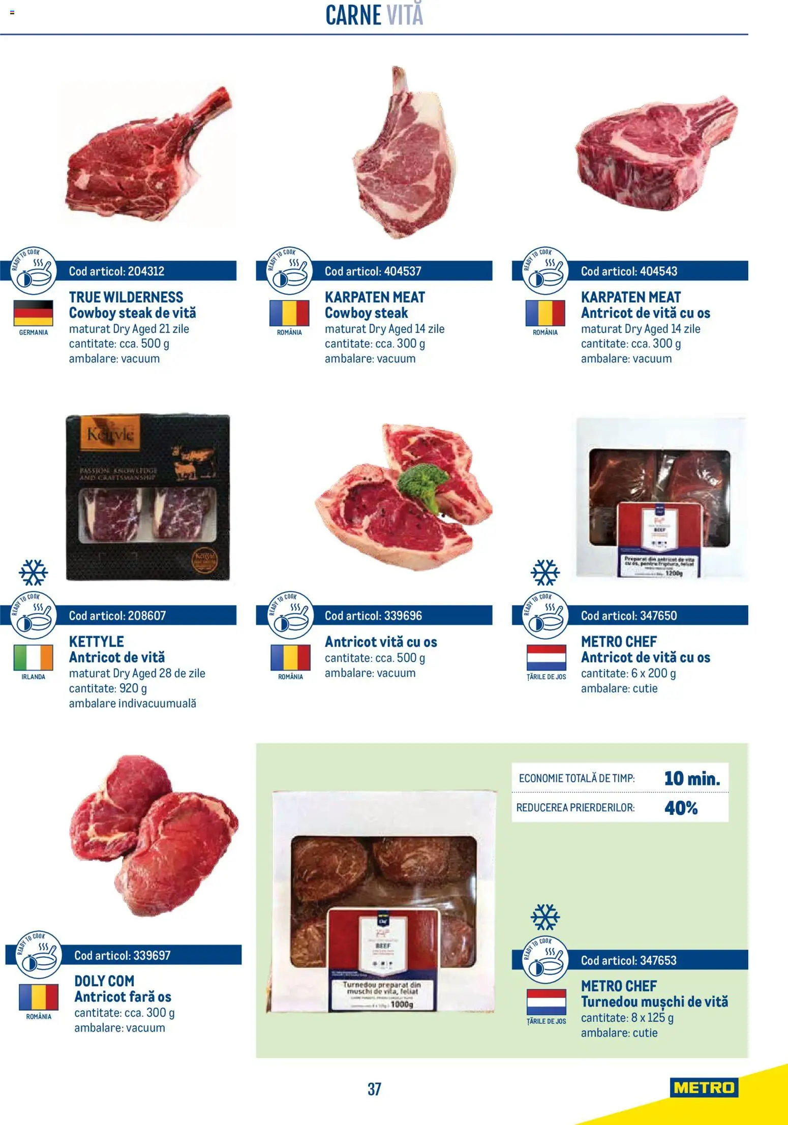 Previzualizarea de cataloage: Metro Metro Catalog Smart Chef valabil de la 21.04.2026 - Vită, Antricot de vita, Cutie, Mușchi