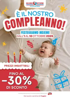 Anteprima dell'opuscolo Bimbo store volantino Foggia dal negozio Bimbo store valido da 01/10/2026