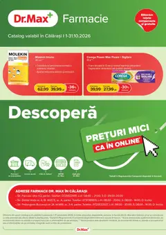 Previzualizarea de cataloage: Dr.Max Dr.Max Catalog Calarasi valabil de la 01.10.2026