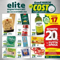 Anteprima dell'opuscolo Elite Supermercati volantino dal negozio Elite Supermercati valido da 04/09/2026