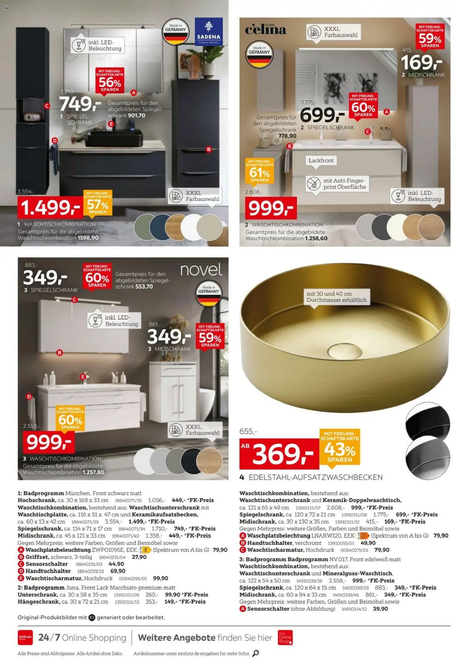 Vorschau von dem Prospekt des Geschäftes XXXLutz, gültig ab dem 24.10.2026 - Spiegel, Schrank, Handtuchhalter, Spiegelschrank, Midischrank