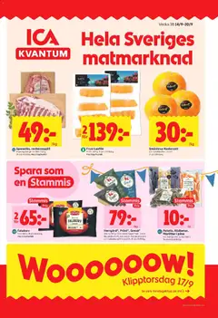 Förhandsgranska reklamblad ICA Kvantum erbjudanden från butik ICA Kvantum gäller från 14/09/2026
