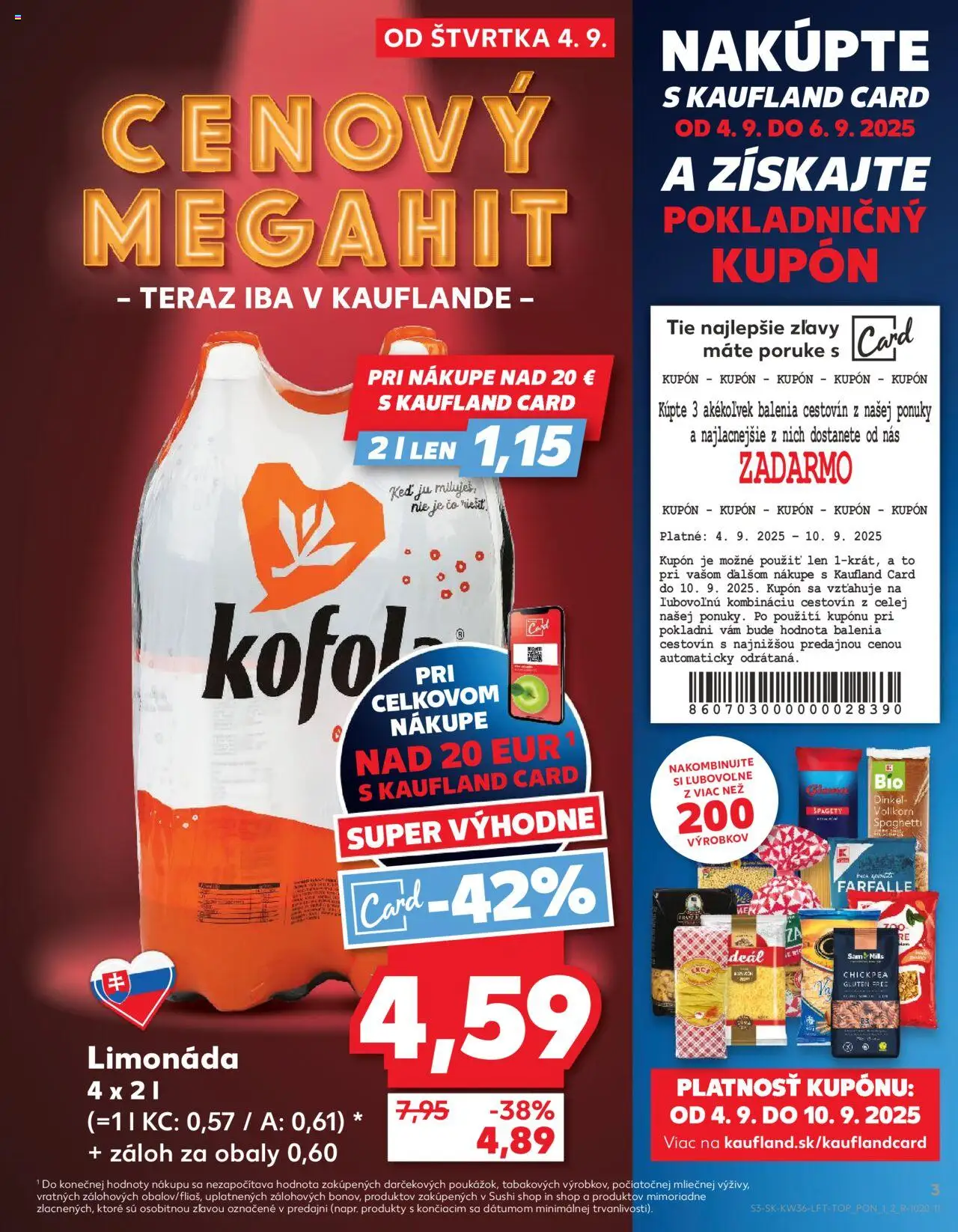 Náhľad Kaufland letáku platného od 04.09.2025
