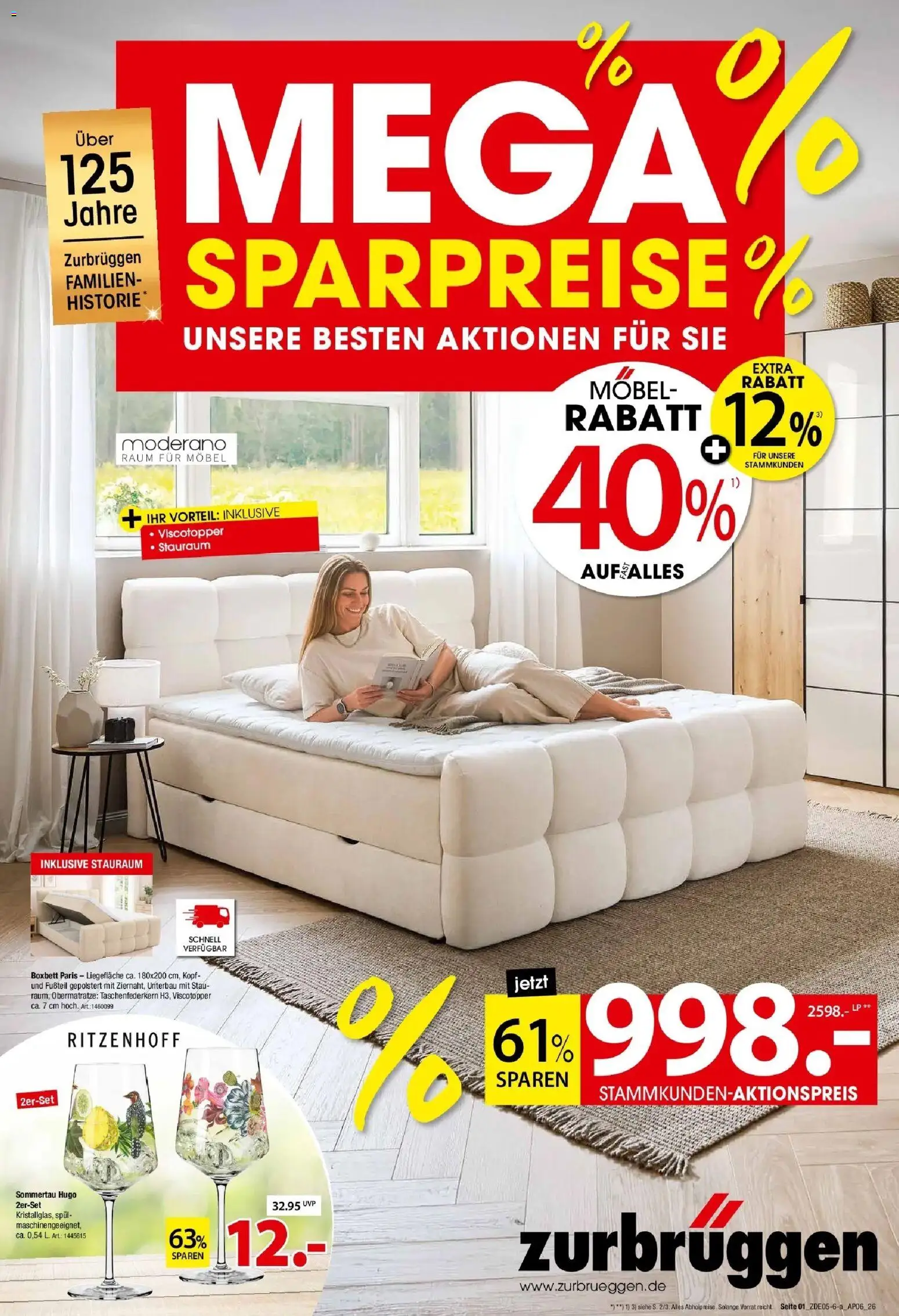 Vorschau von dem Prospekt des Geschäftes Zurbrüggen, gültig ab dem 23.05.2026