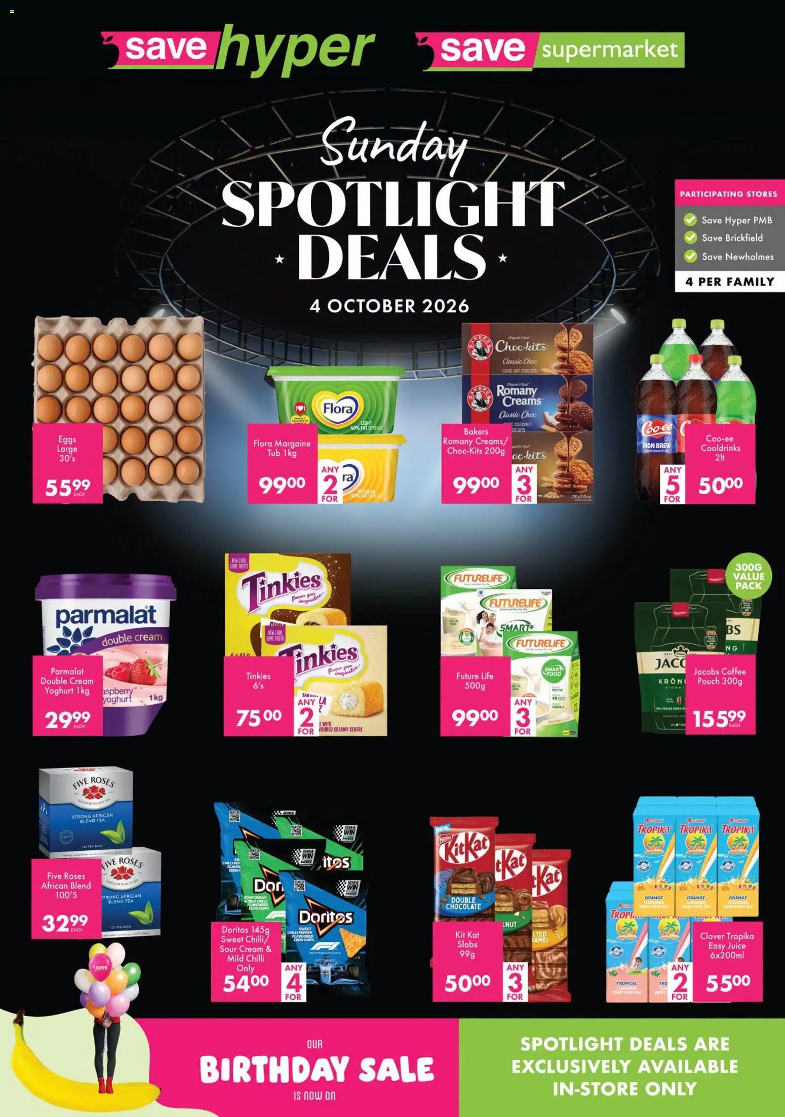 Preview of Save flyer valid from 04/10/2026 - Iron, Eggs, Tea, Light, Biscuits, Yoghurt, Sour cream, Fat spread
