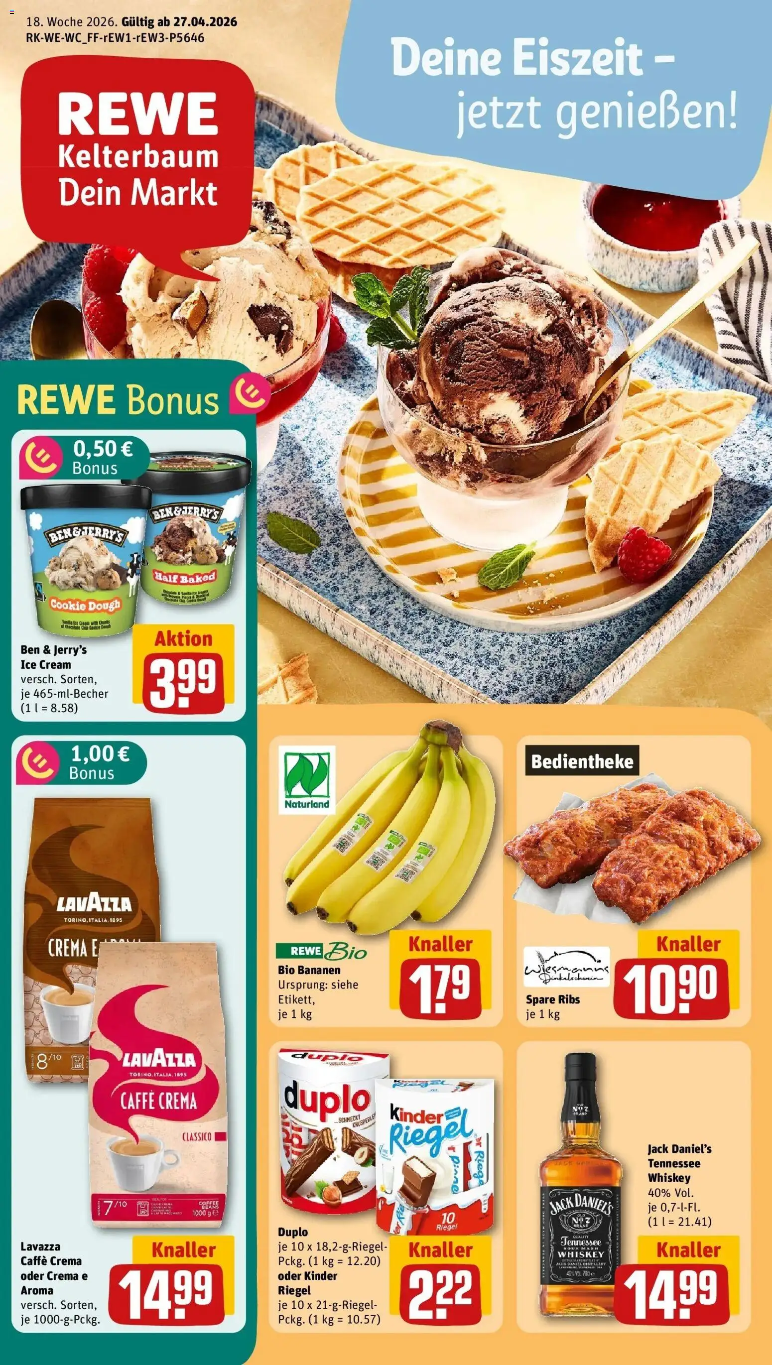 Vorschau von dem Prospekt des Geschäftes Rewe, gültig ab dem 27.04.2026