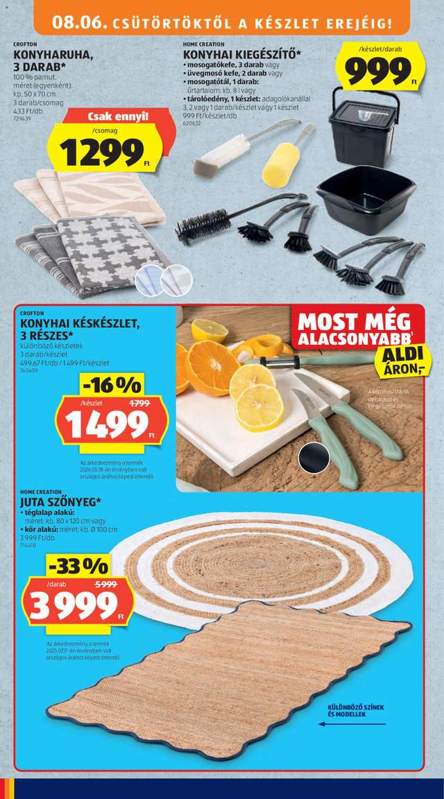 Új Aldi akciós újság 08.06.
