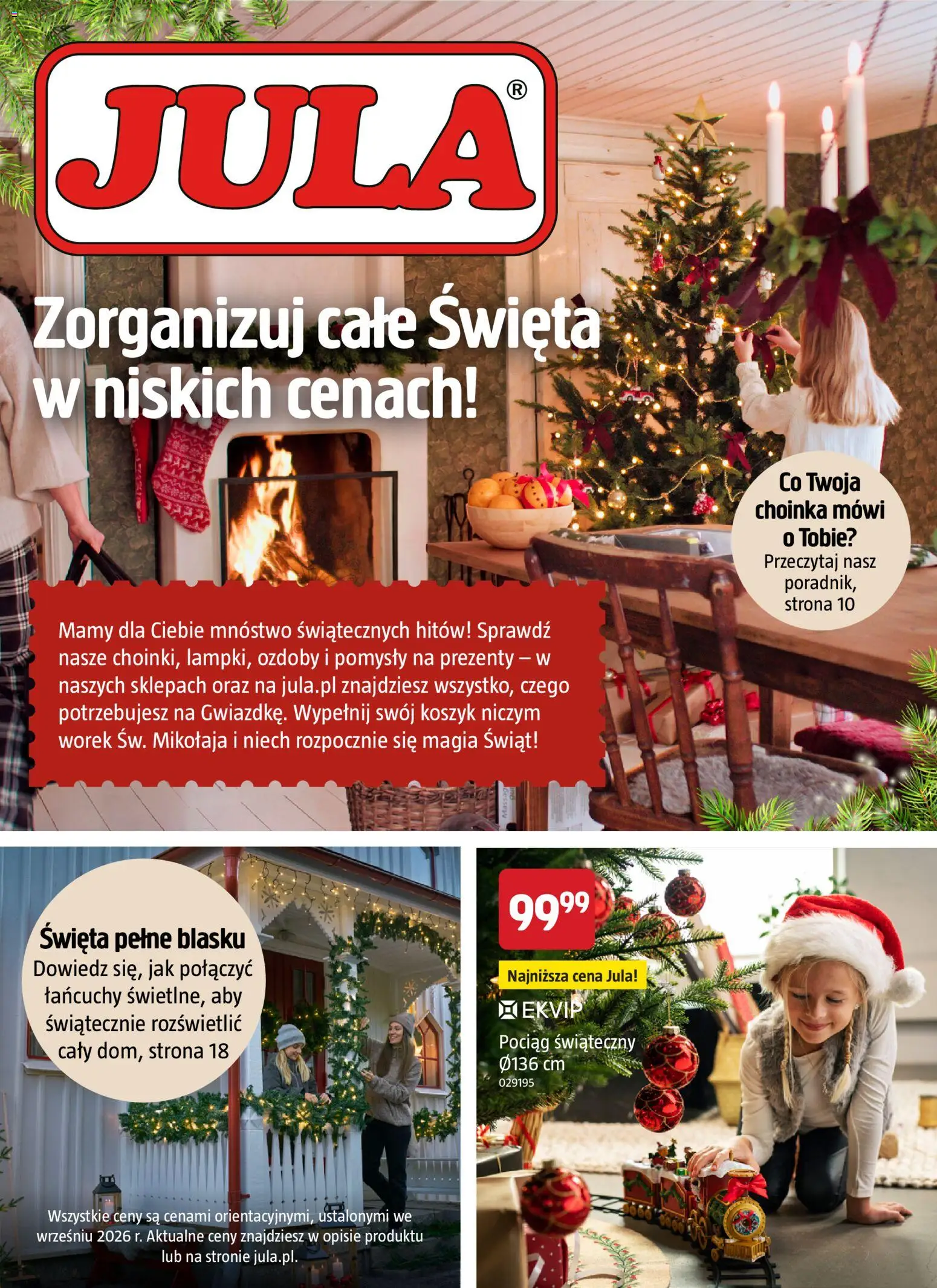 Pogląd gazetki "Jula gazetka - Zorganizuj całe Święta w niskich cenach" ze sklepu Jula ważnej od 22.10.2026
