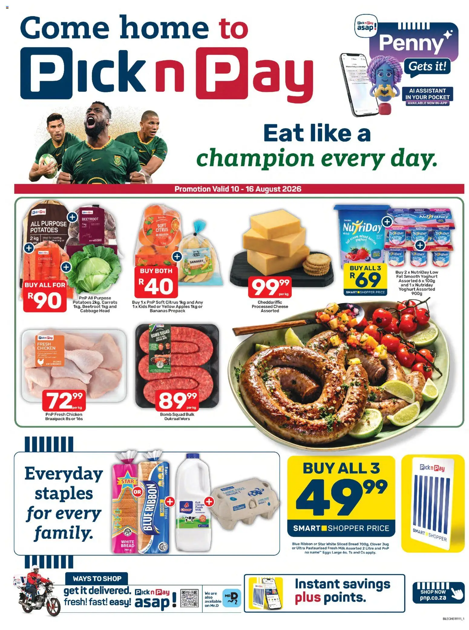 Preview of Pick n Pay flyer valid from 10/08/2026