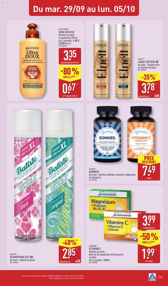 Nouveau catalogue Aldi à partir du 29/09