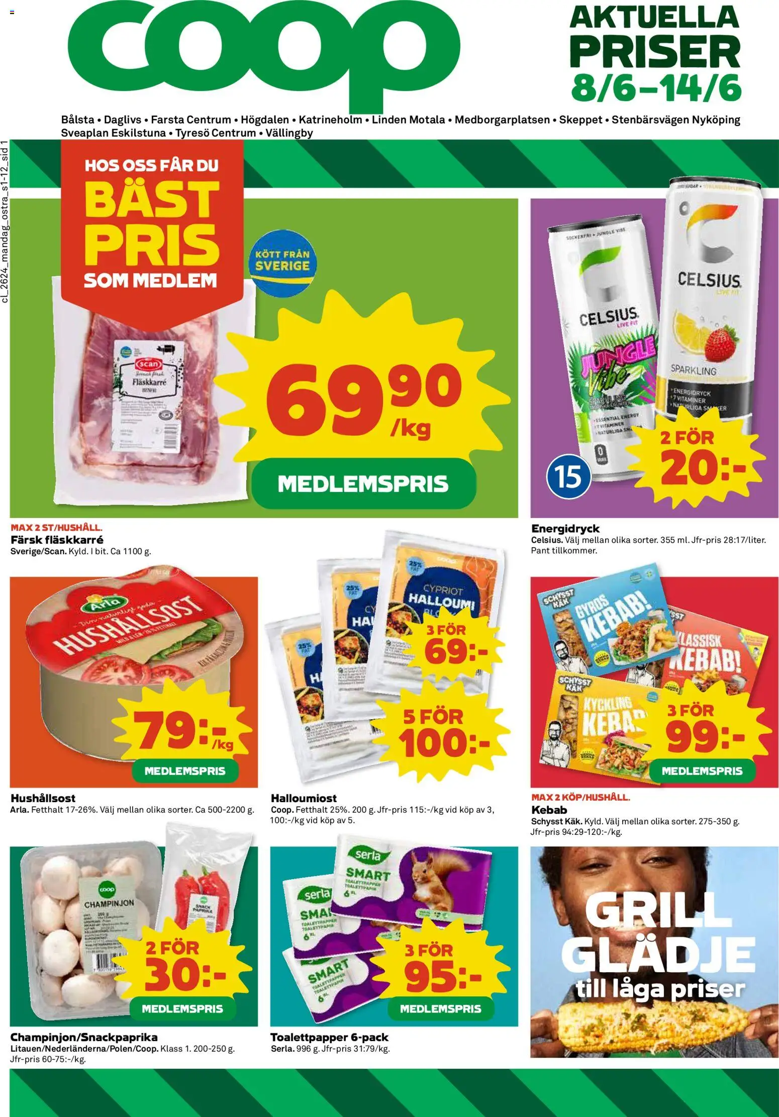 Förhandsgranska reklamblad Coop Daglivs erbjudanden från butik Coop Daglivs gäller från 08/06/2026