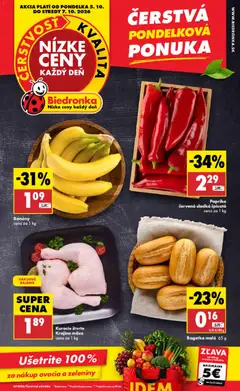 Náhľad Biedronka letáku platného od 05.10.2026