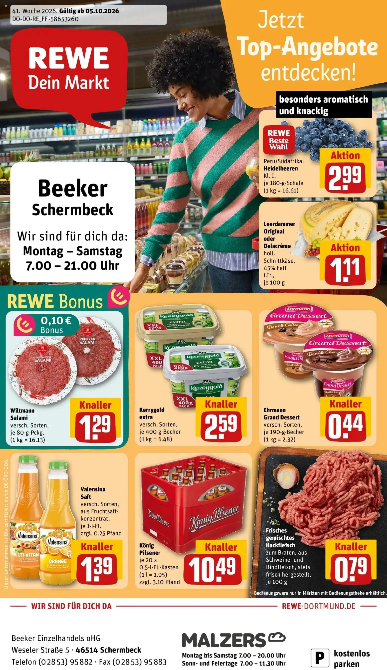 Vorschau von dem Prospekt des Geschäftes Rewe, gültig ab dem 05.10.2026