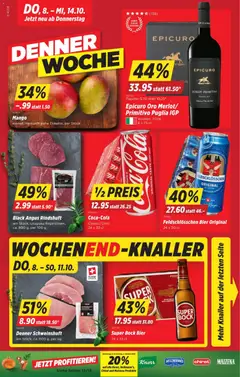 Vorschau des Merkblatts Denner aktionen vom Shop Denner gültig von 08.10.2026 bis 14.10.2026