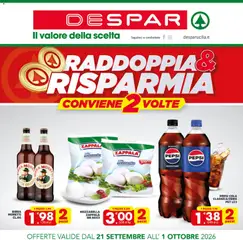 Anteprima dell'opuscolo Despar volantino dal negozio Despar valido da 21/09/2026