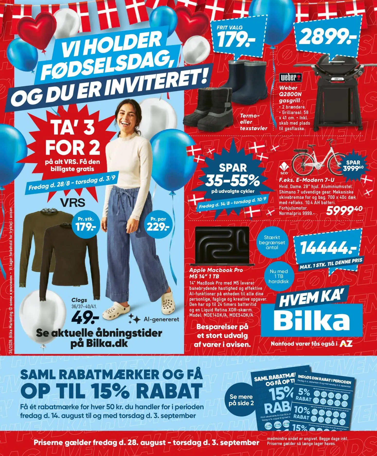 Eksempel på tilbudsavis Bilka - Nonfood fra butik Bilka gyldig fra 28/08/2026