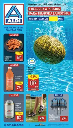 Vista previa del folleto de la tienda Aldi válido desde el 27/07/2026 