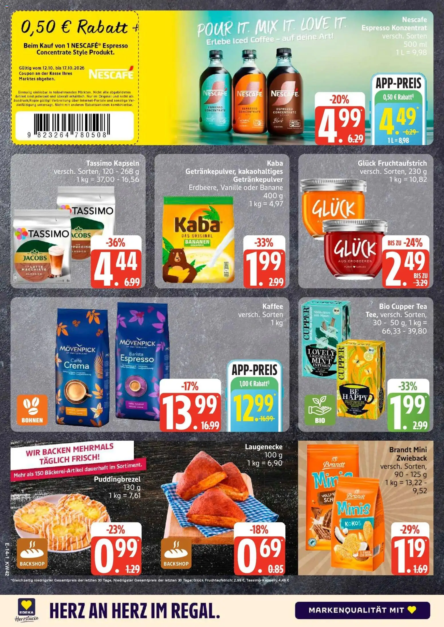 Vorschau von dem Prospekt des Geschäftes Edeka, gültig ab dem 12.10.2026