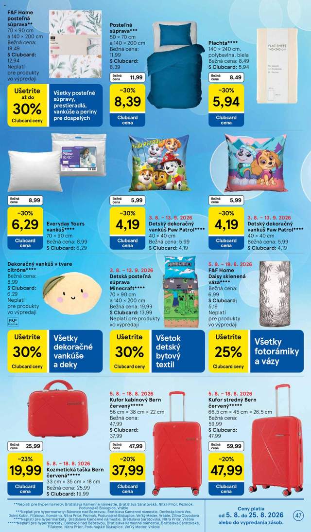 Nový Tesco leták od 05.08.
