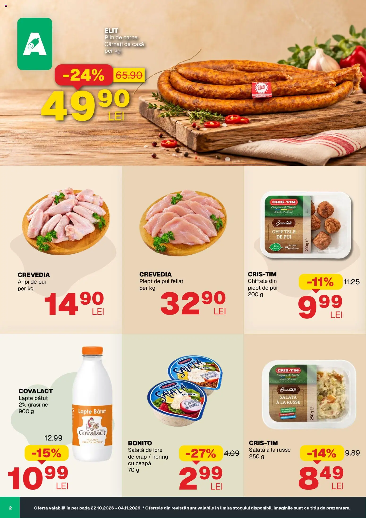 Previzualizarea de cataloage: Annabella Annabella Catalog valabil de la 22.10.2026 - Chiftele, Lapte, Pui, Salată, Ceapă, Cârnați, Bonito