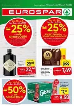 Vorschau der Angebote: Eurospar Eurospar Flugblatt gültig ab 03.06.2026