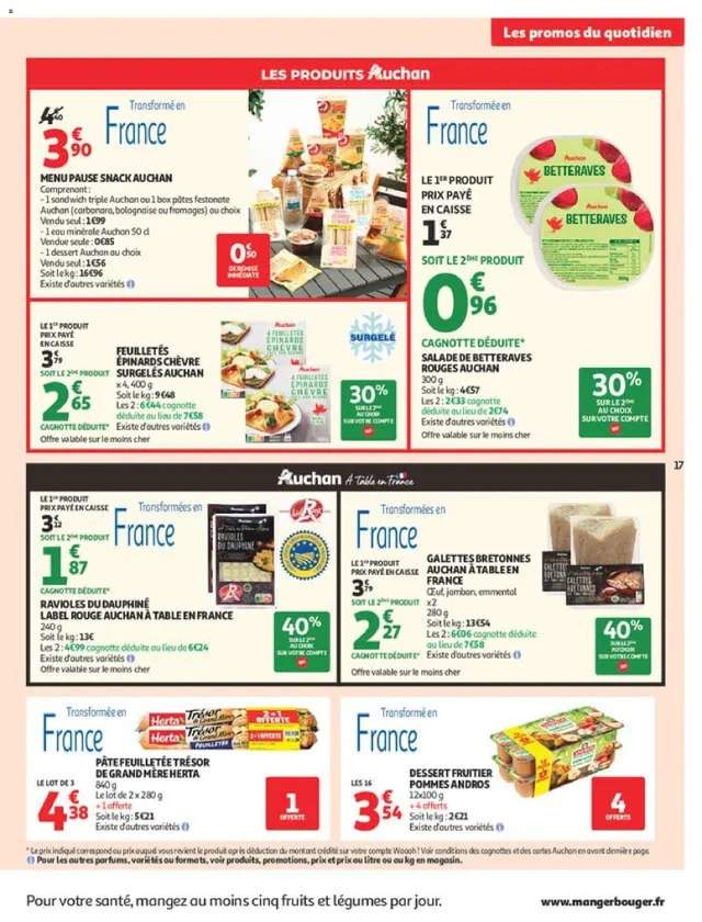 Nouveau catalogue Auchan à partir du 11/08
