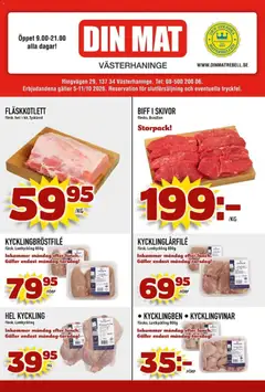 Förhandsgranska reklamblad Din Mat erbjudanden från butik Din Mat gäller från 05/10/2026
