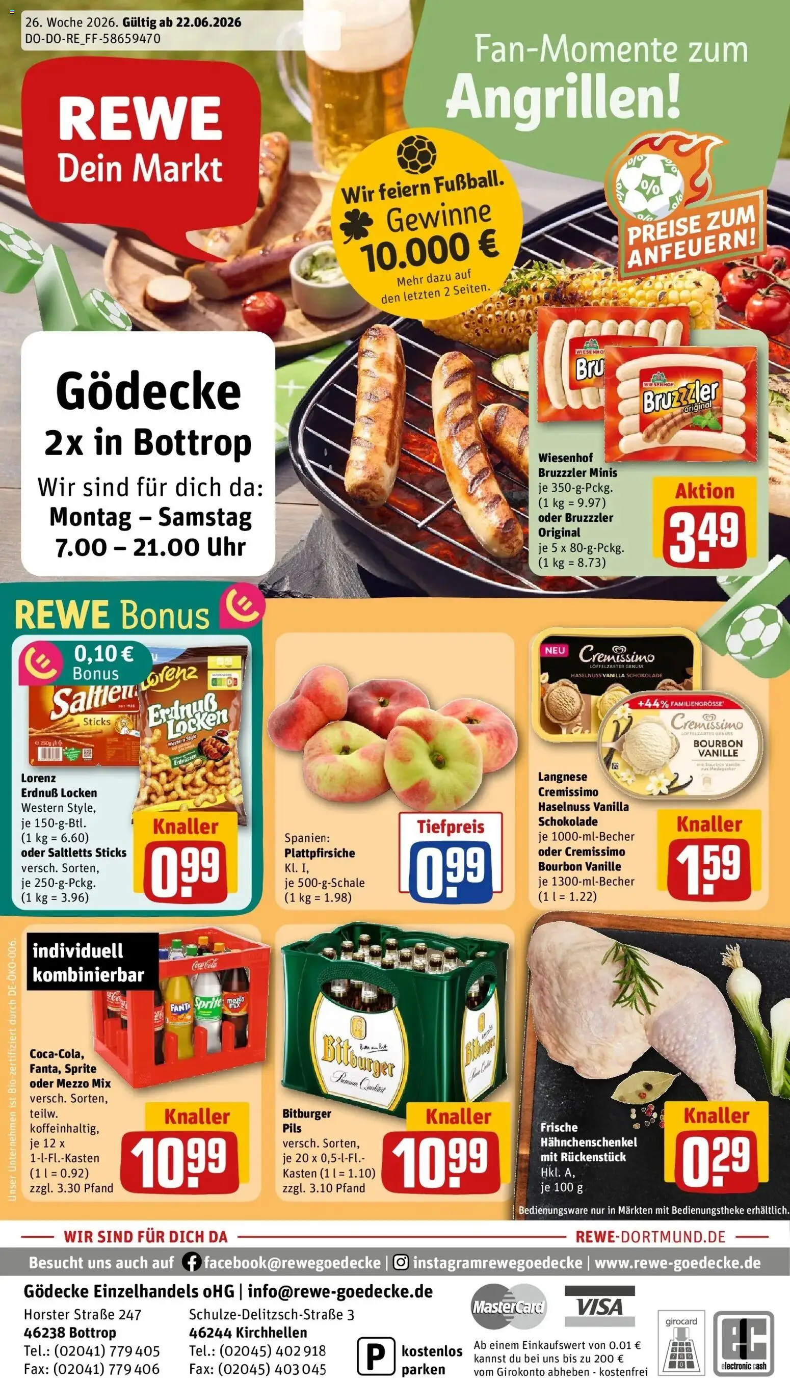 Vorschau von dem Prospekt des Geschäftes Rewe, gültig ab dem 21.06.2026