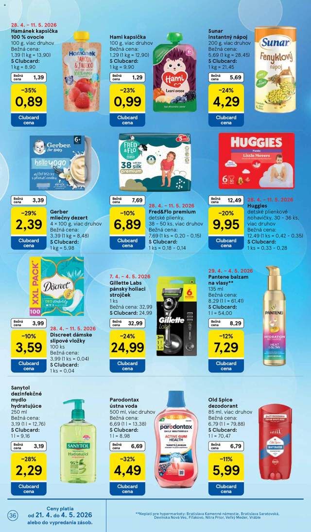Nový Tesco leták od 29.04.