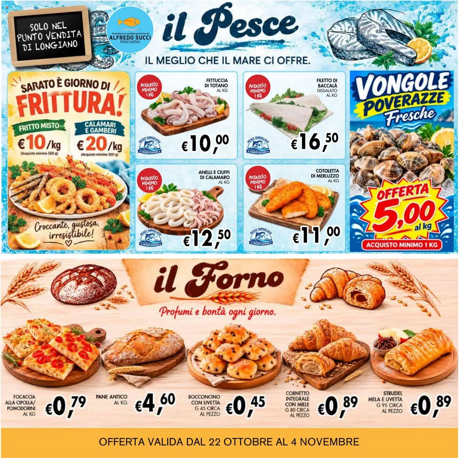 Anteprima dell'opuscolo Coal volantino èccoMi Cesena dal negozio Coal valido da 22/10/2026 - Forno, Focaccia, Pesce, Miele, Pane, Vongole, Profumi, Gamberi