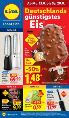 Vorschau von dem Prospekt des Geschäftes Lidl, gültig ab dem 15.06.2026