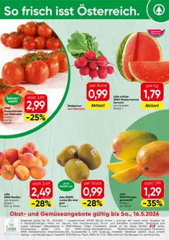 Vorschau der Angebote: Spar Spar Obst & Gemüse gültig ab 11.05.2026