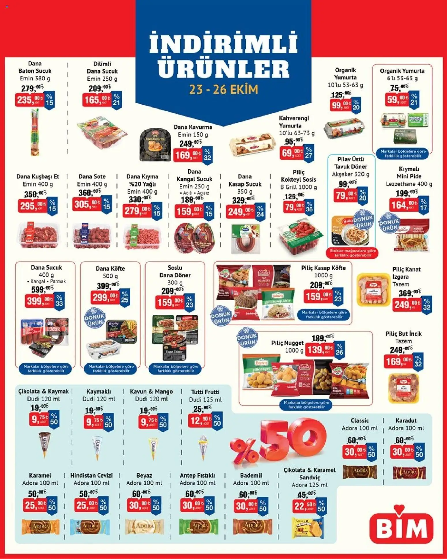 BİM BİM Katalog 23.10.2026 - Broşürünün önizlemesi