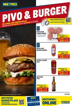 Pregled letka Metro Pivo & Burger trgovine Metro vrijedi od 01.10.2026