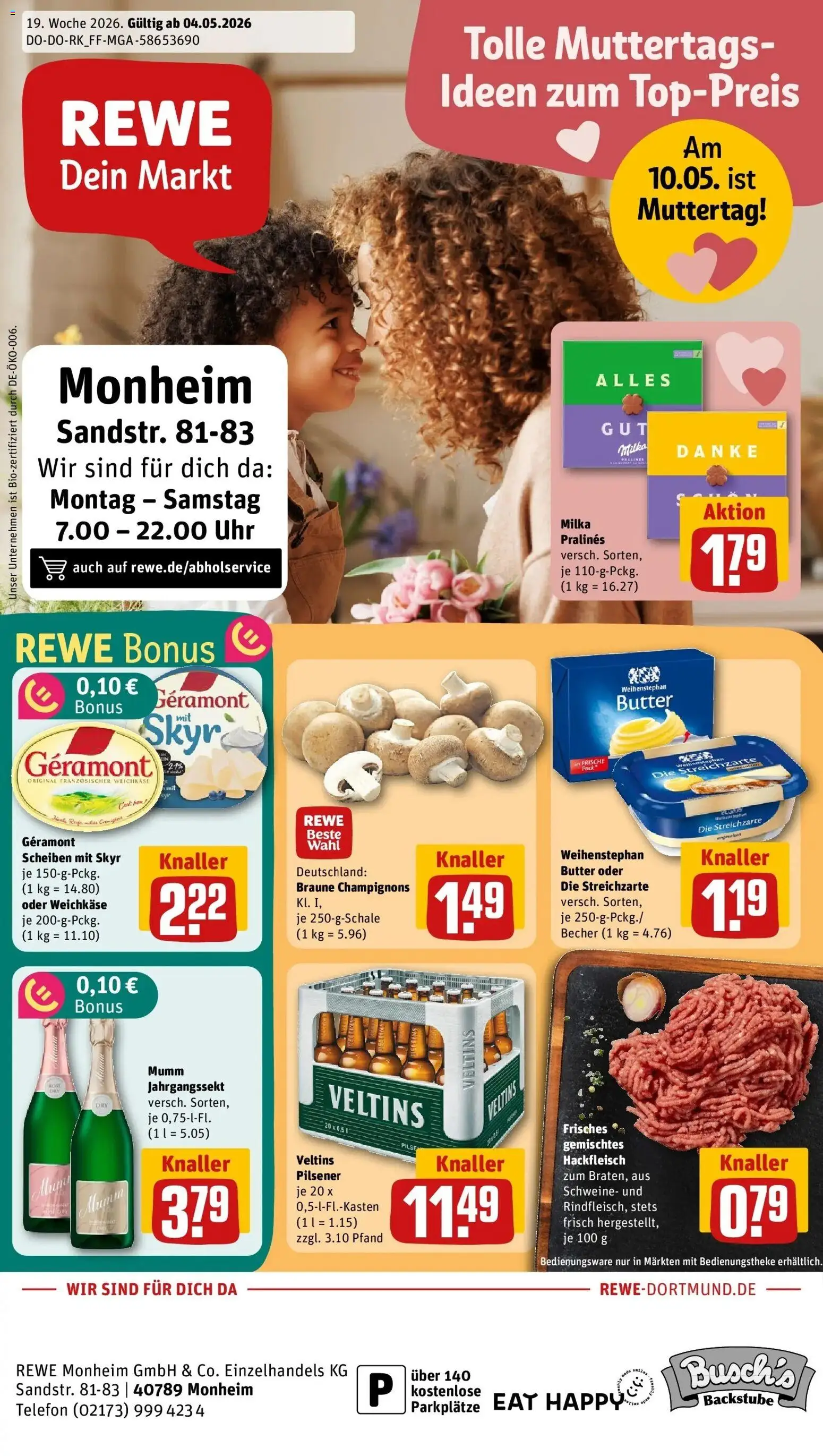 Vorschau von dem Prospekt des Geschäftes Rewe, gültig ab dem 04.05.2026