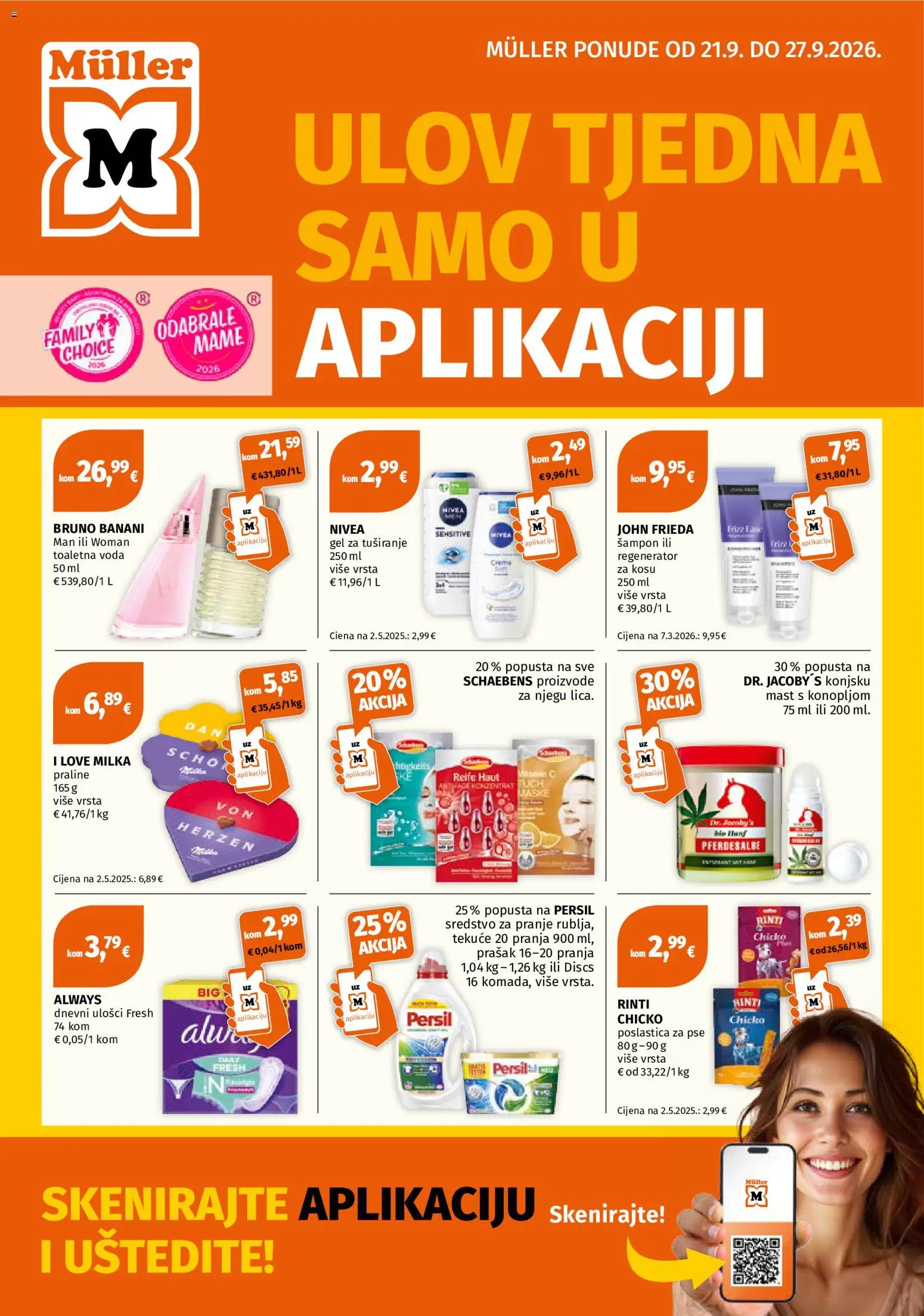 Pregled letka Müller Katalog trgovine Müller vrijedi od 21.09.2026