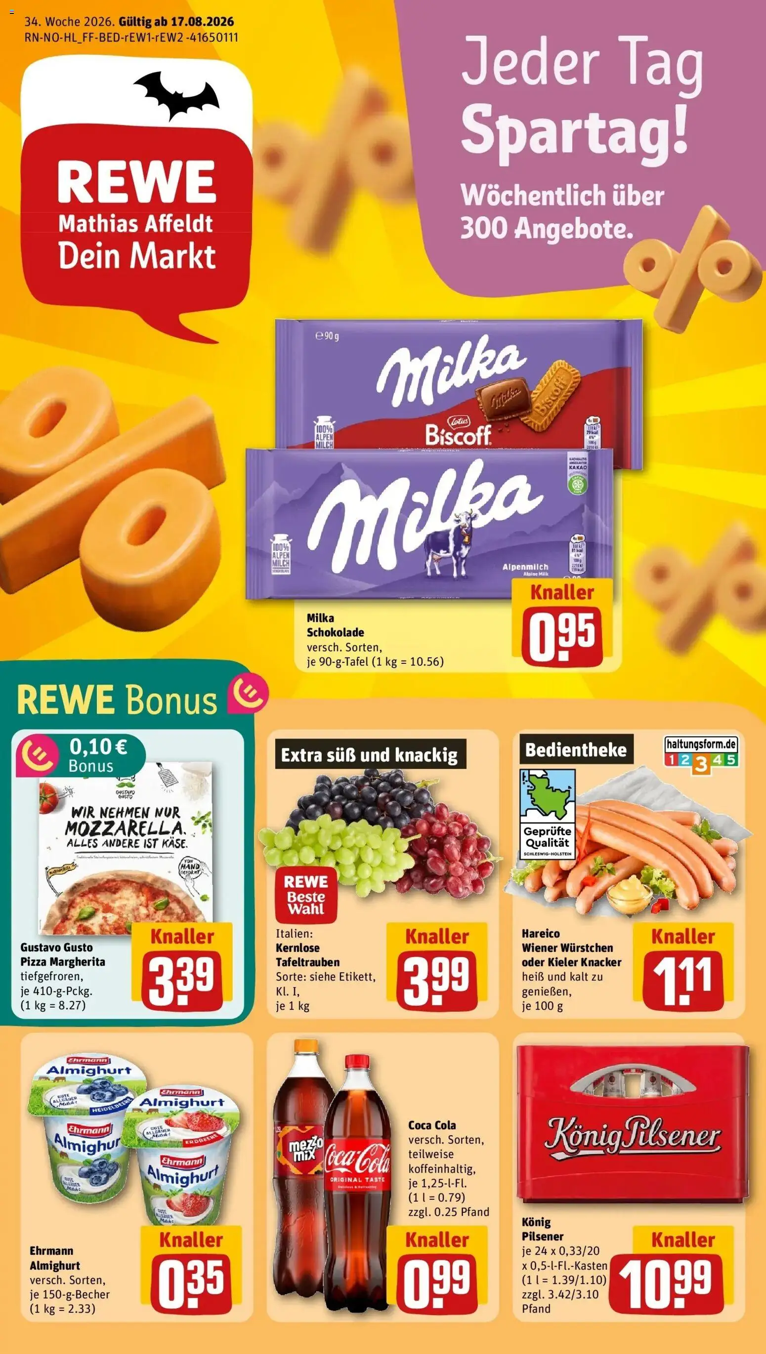 Vorschau von dem Prospekt des Geschäftes Rewe, gültig ab dem 17.08.2026