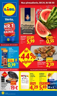 LIDL parduotuvės leidinio LIDL leidinys galiojančio nuo 2026.08.24 peržiūra