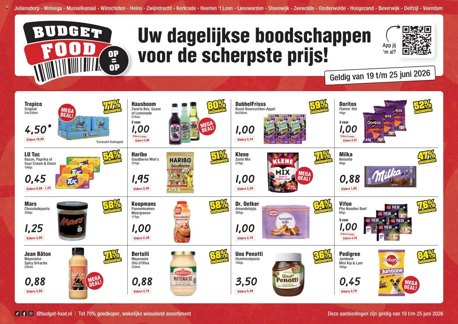 Voorbeeld van Budget Food folder van winkel Budget Food geldig vanaf 19-06-2026