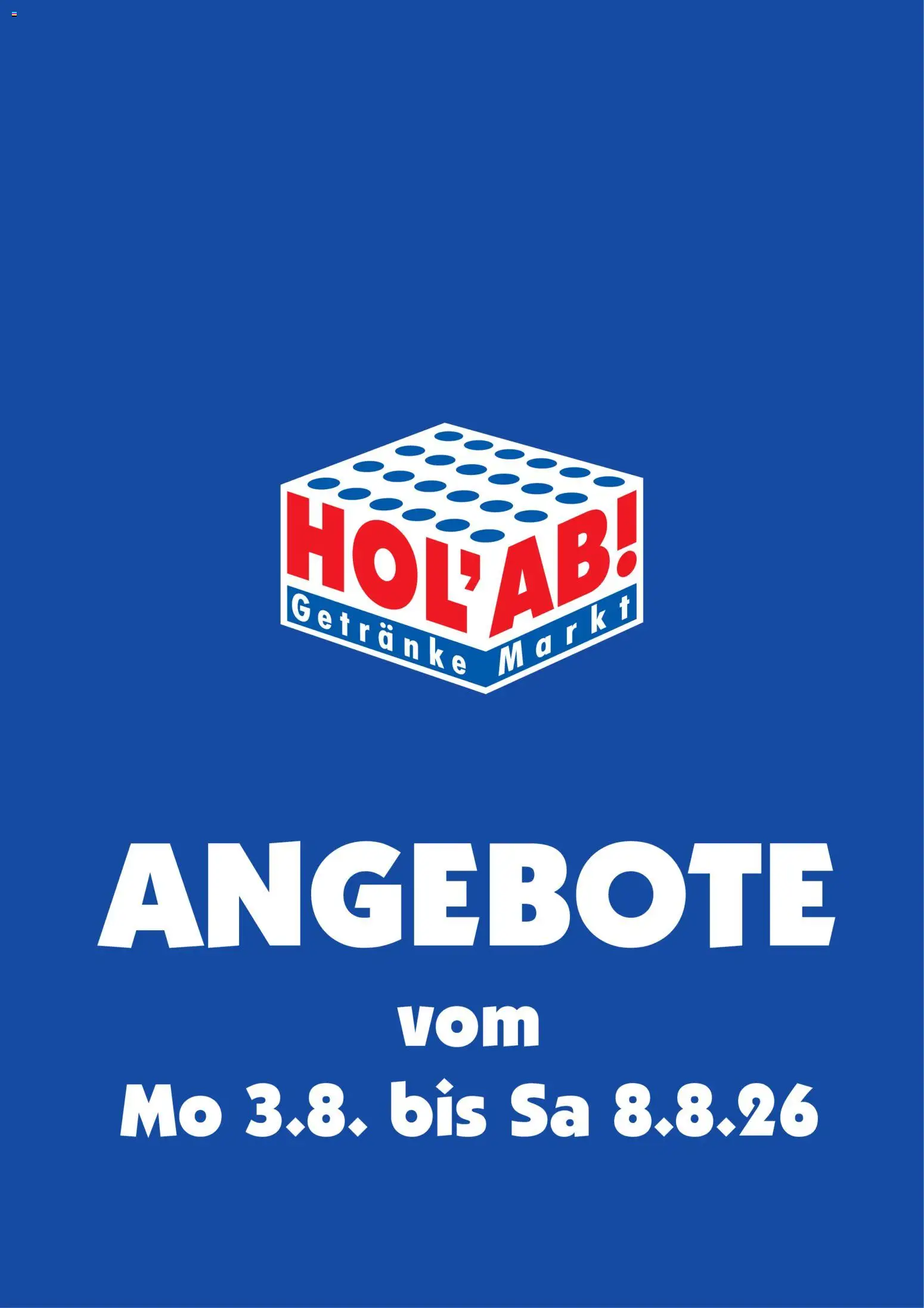 Vorschau von dem Prospekt des Geschäftes HOL’AB!, gültig ab dem 03.08.2026
